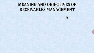 Receivable Management [upl. by Fatsug]