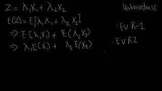 Unbiasedness of Generalized Estimator  Part A  Dougherty Review Chapter  Econometrics [upl. by Balsam418]