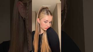 Ideia de penteado para cabelo liso tiktok hairstyle viral shorts shein [upl. by Rossen]