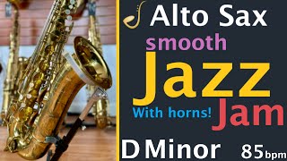 Alto Saxophone Smooth Jazz Backing Track Jam in D Minor  Improvisation [upl. by Harding]