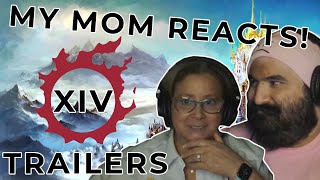 My Mom Reacts to FFXIV Trailers [upl. by Salokin]