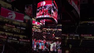 Toronto Raptors starting 5 vs Atlanta Raptors vs Hawks Scottie Barnes nba shorts [upl. by Rentschler68]