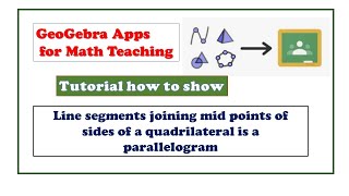 How to teach properties of Parallelogram using GeoGebra app  How to use teaching aids in Math [upl. by Utas]