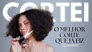 COMO CORTAR O CABELO CACHEADO EM CASA  KAHCHEAR [upl. by Aselehc]