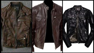 Most Popular Formal Leather Outfit for Gents  Best leather Jacket for men  Fashion tips 2024 [upl. by Dympha552]