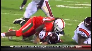 Miami vs Virginia Tech 2012 highlights [upl. by Deeann]