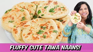 Fluffy Cute and Soft Stove Top Naans That Will Go Perfect with Any Dish Recipe in Urdu Hindi  RKK [upl. by Ahsuatan]