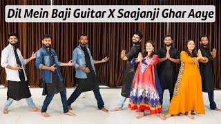 Dil Mein Baji Guitar X Saajanji Ghar Aaye  Group Wedding Dance For Grooms  DhadkaN Group  Nisha [upl. by Assiram]