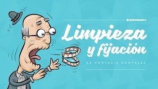 Prótesis dentales cómo fijar y limpiar [upl. by Kremer942]