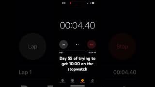 Day 55 of trying to get 1000 on the stopwatch [upl. by Rairb]