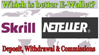 Skrill or Neteller Which is better EWallet  Deposit Withdrawal amp Commissions For Indian [upl. by Irek352]