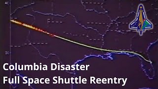 Columbia Disaster Full Space Shuttle Reentry Coverage  2 Hours From Landing [upl. by Alletneuq]