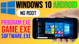 How to Install Windows EXE on Android without ROOT  Run Windowsexe in Android for FREE 2022 [upl. by Eltsyek]