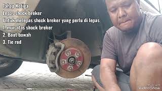 Tutorial Mengganti Shock Breker Depan Nissan X Trail T30 [upl. by Ekalb]