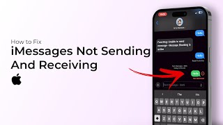 How to Fix Send And Receive iMessage Not Working on iPhone [upl. by Leahsim]