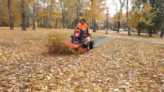 Husqvarna P 524 with broom in action [upl. by Tedie300]