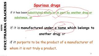 Spurious drugs KEPG GPATPHARMA Crackers [upl. by Anoniw]