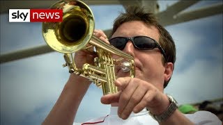 Barmy Armys Billy Cooper retires his trumpet [upl. by Elad752]