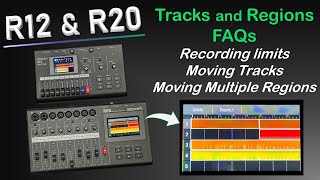 Zoom R20 amp R12 FAQs Recording limits  moving tracks and regions [upl. by Ycats778]