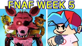 Friday Night Funkin VS Five Nights at Freddys FULL WEEK 15 Chica Foxy Bonnie FNF ModFNaF 1 [upl. by Levins]