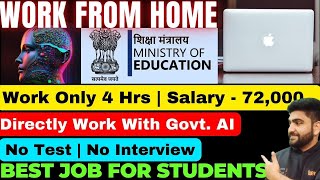 Work On Govt AI  Work From Home Job  Online Job at Home  Part Time Job  Earn Money Online  Job [upl. by Isbella]