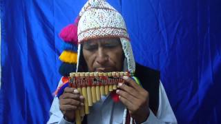 Pan Flute 13 Pipes Natural Bamboo from Peru [upl. by Schach216]