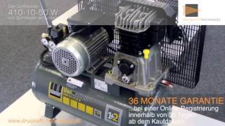 Schneider airsystems Kompressor UNM 4101050 W A713000 Produktvideo DF DruckluftFachhandel [upl. by Tahpos]