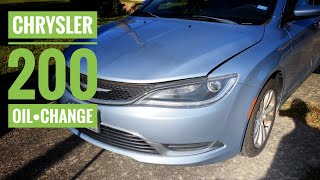 Chrysler 200 Oil Change [upl. by Eleets504]