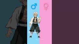 Demon slayer characters genderbend gender swap 1 anime shots amv animeamv manga [upl. by Dell]