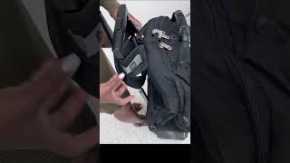 Do THIS to Secure your Backpack to your Carryon Suitcase Handle TravelAirportBackpack [upl. by Aivatnuhs]