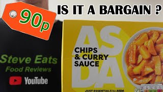 ASDA Just Essentials Chips amp Curry Sauce Review [upl. by Eenaj545]