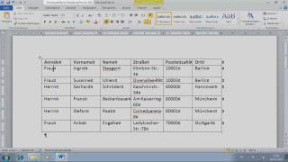 Word 2010 Einfache Serienbriefe erstellen Teil 2 [upl. by Towney789]