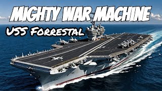 USS FORRESTAL  Aircraft Carrier  A MIGHTY WAR MACHINE  production and shakedown cruise [upl. by Brown]