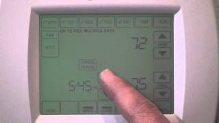 Program VisionPRO 8000 Honeywell Thermostat or XL802 XL900 Series Honeywell Thermostats [upl. by Clyve145]