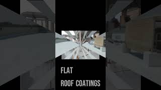 Flat Roof Coatings roofrestoration roofcoating roofpainting roofing rooftop shorts short [upl. by Mientao432]