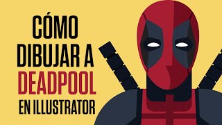 Cómo dibujar a deadpool en illustrator [upl. by Geer474]