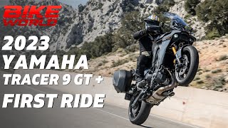 2023 Yamaha Tracer 9 GT   Launch First Ride [upl. by Nikola72]