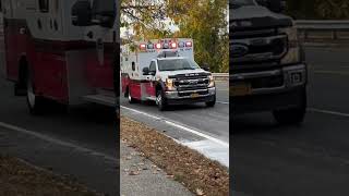 Bethpage fire department Ambulance 906 arriving to a signal 9 [upl. by Randall]