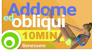 Allenamento Addominali 10 Minuti  Esecizi per Addome ed Obliqui a Casa [upl. by Anissa302]