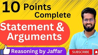 Statement and arguments Logical reasoning Teluguall competitive examseasy method simple tricks [upl. by Mallina930]