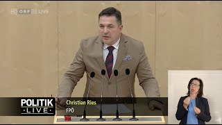 Christian Ries  Impfpflichtabstimmung NEIN respektieren Volksbegehren  2192022 [upl. by Farlee612]