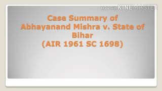 Abhyanand Mishra v State of Bihar Case Summary Unpaid Interns [upl. by Kushner117]