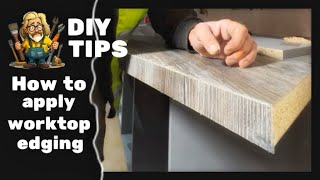 How to glue and trim worktop edging strips [upl. by Christy452]