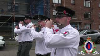 Upper Falls Protestant Boys FB  Cloughfern Young Conquerors FB Parade 170824 [upl. by Xanthe565]