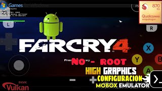 Far cry 4 Windows En Android Mobox Emulador Test High Graphics en Snapdragon 870  No Root [upl. by Hieronymus]