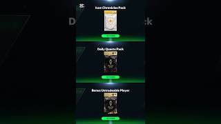 3xIcon chroniclesDaily Quest Bonus untradable Balon dor Packs eafc25 fcmobile [upl. by Joachima]