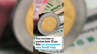 Peso mexicano se presiona hacia 20 por dólar por preocupaciones sobre Donald Trump [upl. by Laure]