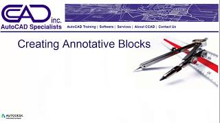 AutoCAD Making Annotative Blocks [upl. by Livingston883]