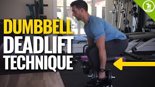 Dumbbell Deadlift Technique – Perfect Form Video Tutorial Guide [upl. by Paige961]