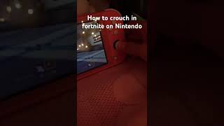 How to crouch in fortnite on Nintendo push the button down [upl. by Otsirave131]